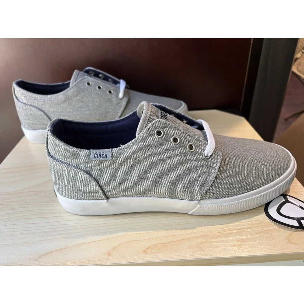 New NIB C1rca Drifter Gray Washed / White Skateboard Shoes Mens Sz 9 Women 10.5